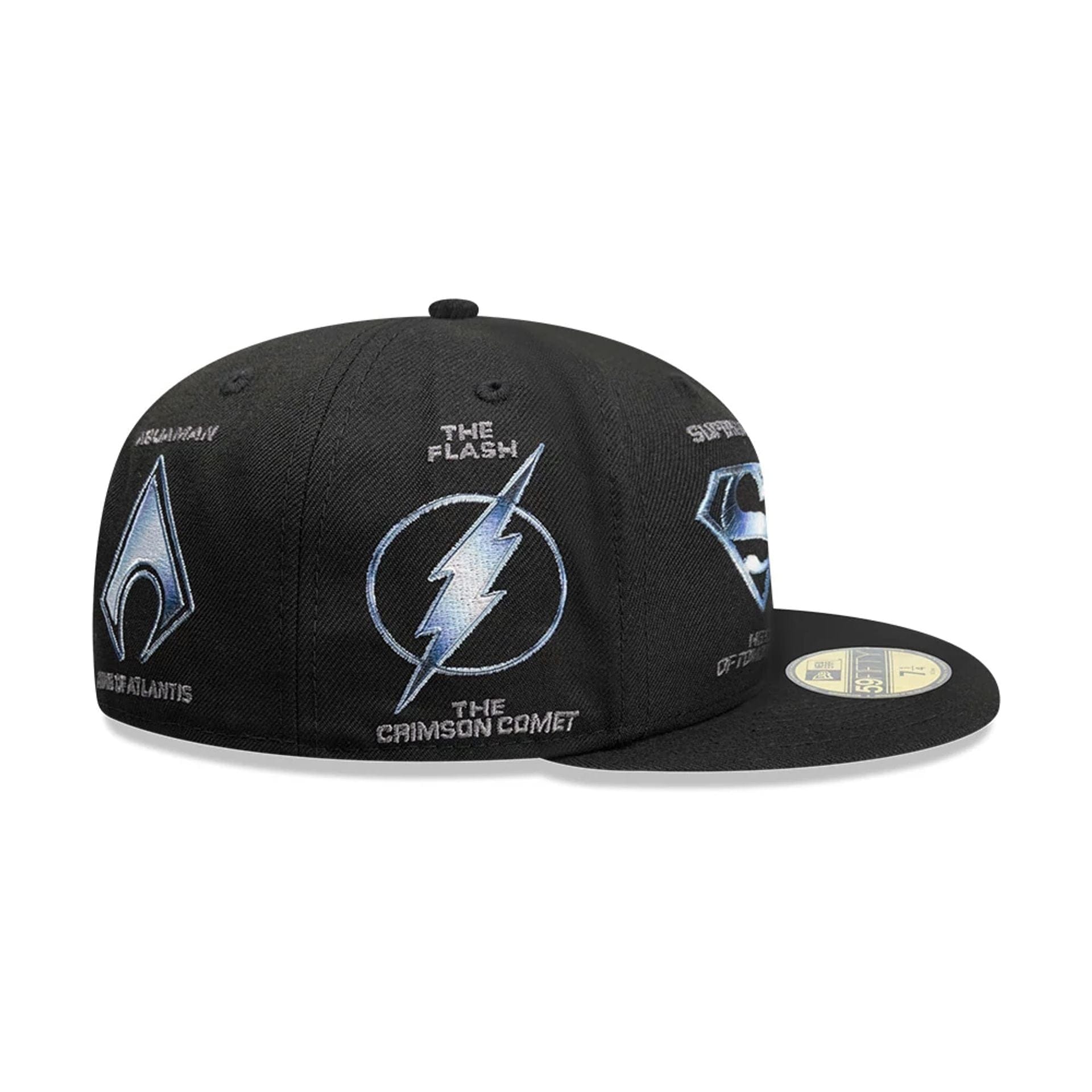 This is a Justice League Of America Black 59FIFTY Fitted Cap 6