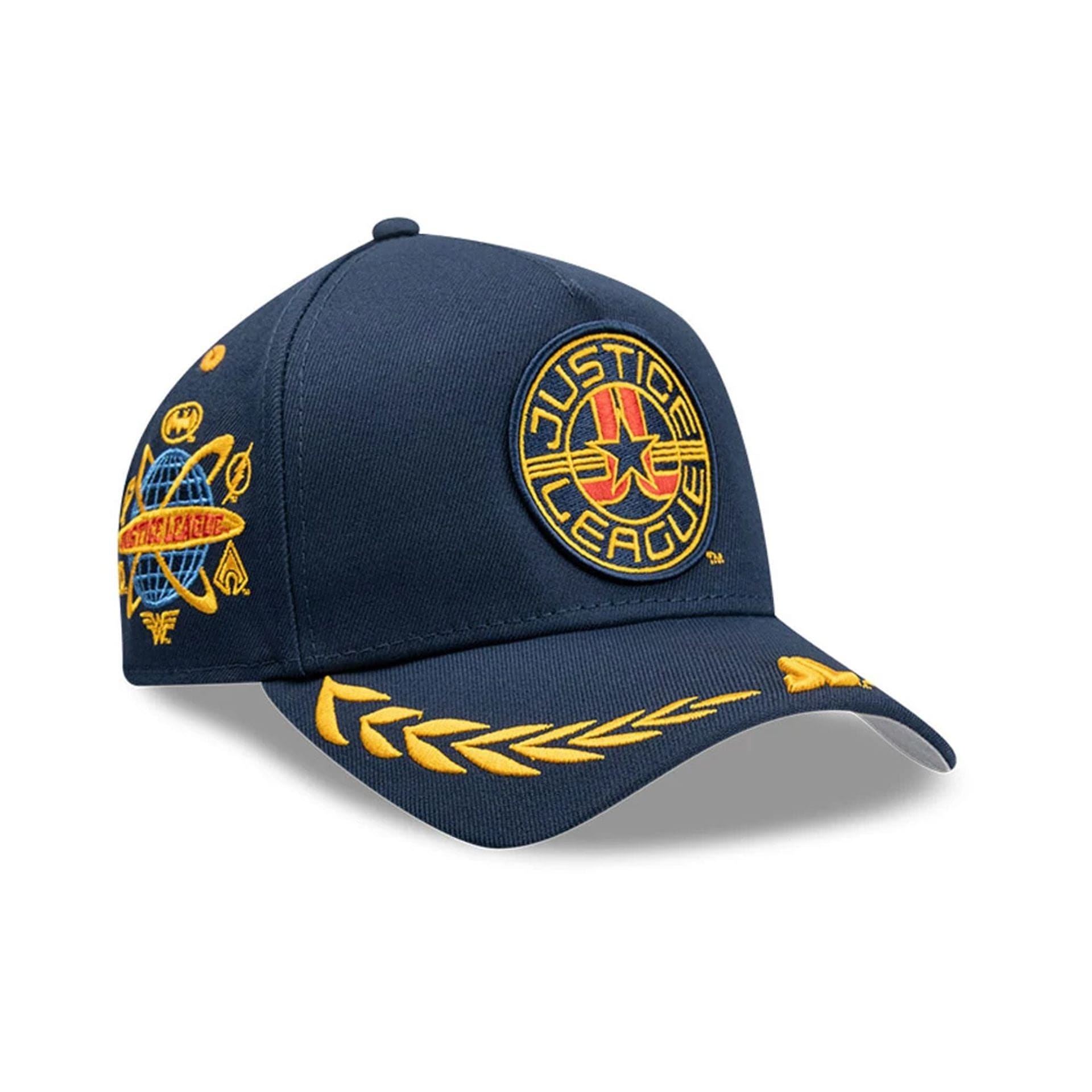 This is a Justice League Of America Dark Blue 9FORTY A-Frame Adjustable Cap 1