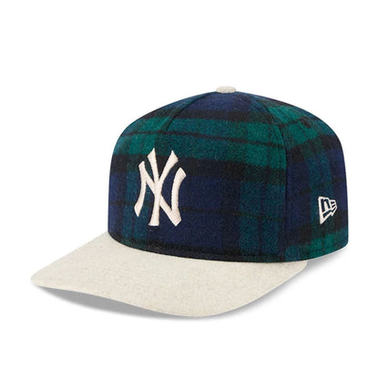 This is a New York Yankees Plaid Letterman Open Green 19TWENTY Adjustable Cap 5