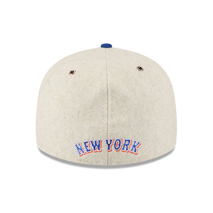 This is a New York Mets Wool Letterman Grey Retro Crown 59FIFTY Fitted Cap 7