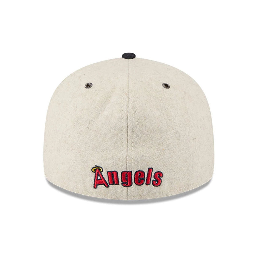 This is a LA Angels Wool Letterman Grey Retro Crown 59FIFTY Fitted Cap 7