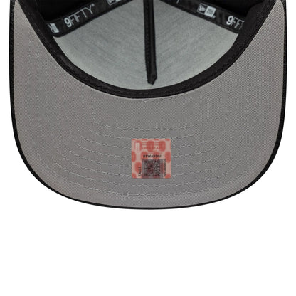 This is a Ohio State Buckeyes Wool Letterman Black 9FIFTY A-Frame Snapback Adjustable Cap 2