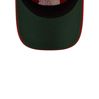 This is a Ohio State Buckeyes Wool Letterman Red 9TWENTY A-Frame Adjustable Cap 2