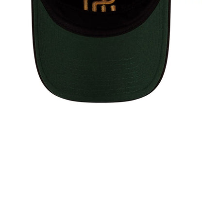 This is a San Diego Padres Wool Letterman Dark Brown 9TWENTY A-Frame Adjustable Cap 2