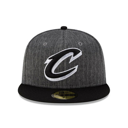 This is a Cleveland Cavaliers Black Pinstripe 59FIFTY Fitted Cap 3