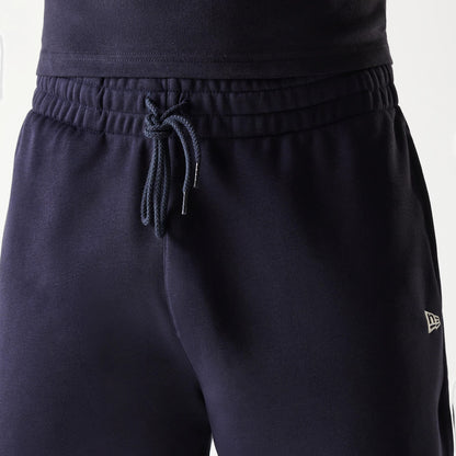 The Male model is wearing New Era Side Logo Navy Shorts 7