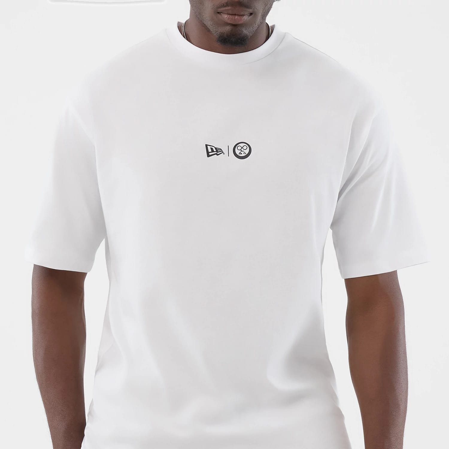 The Male model is wearing Sakamoto Days Netflix White T-Shirt 3