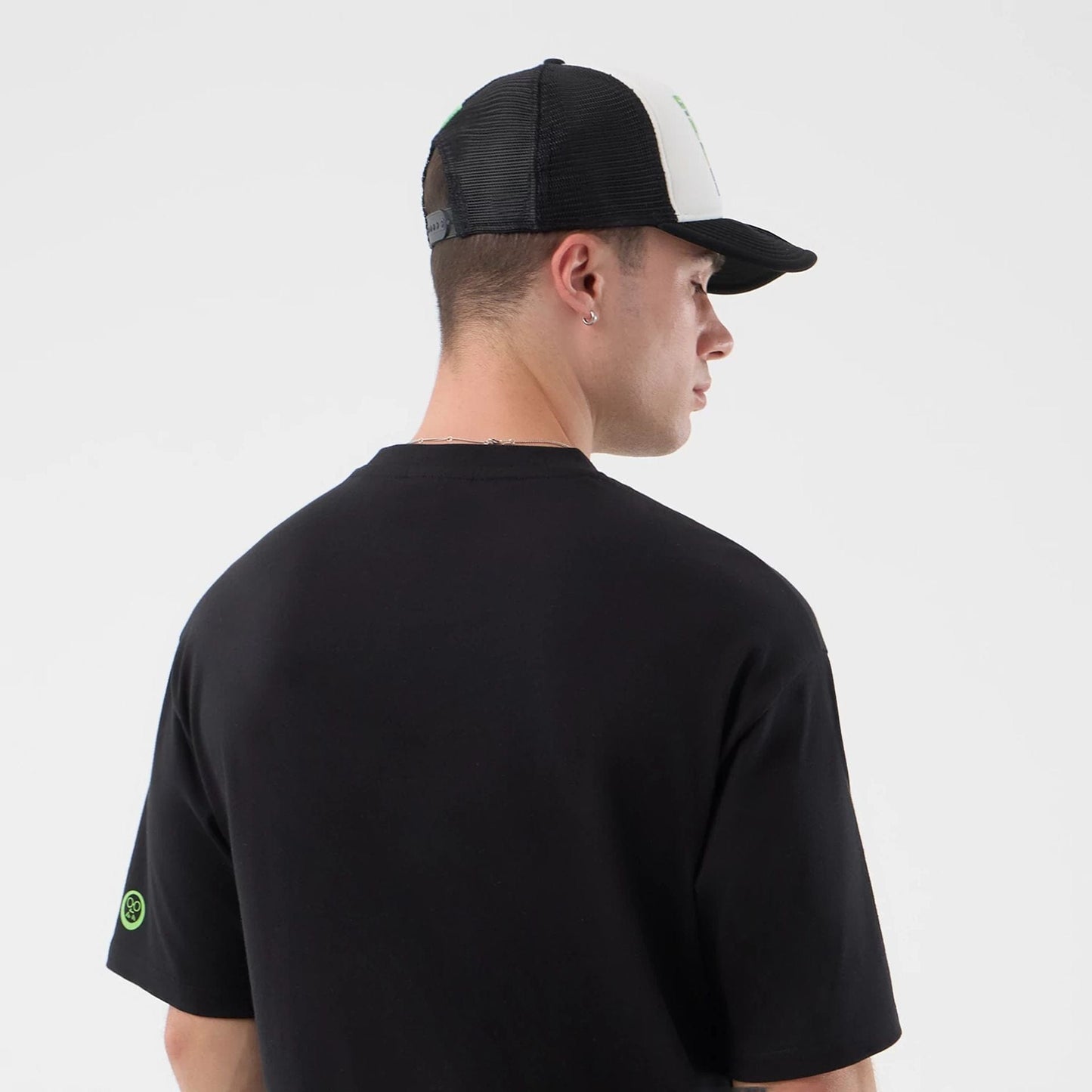 The Male model is wearing Sakamoto Days Netflix Black T-Shirt  7