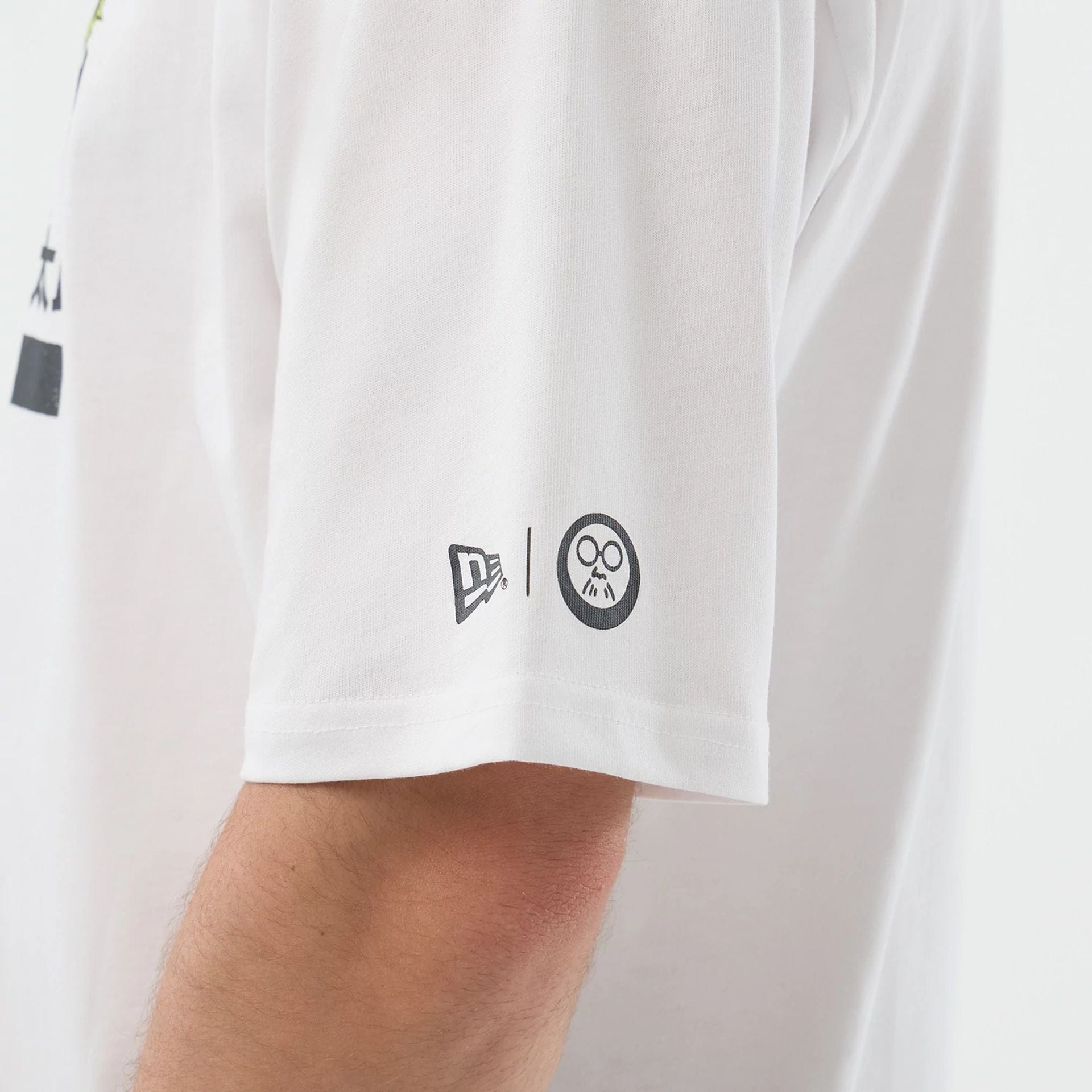 The Male model is wearing Sakamoto Days Netflix White T-Shirt  5