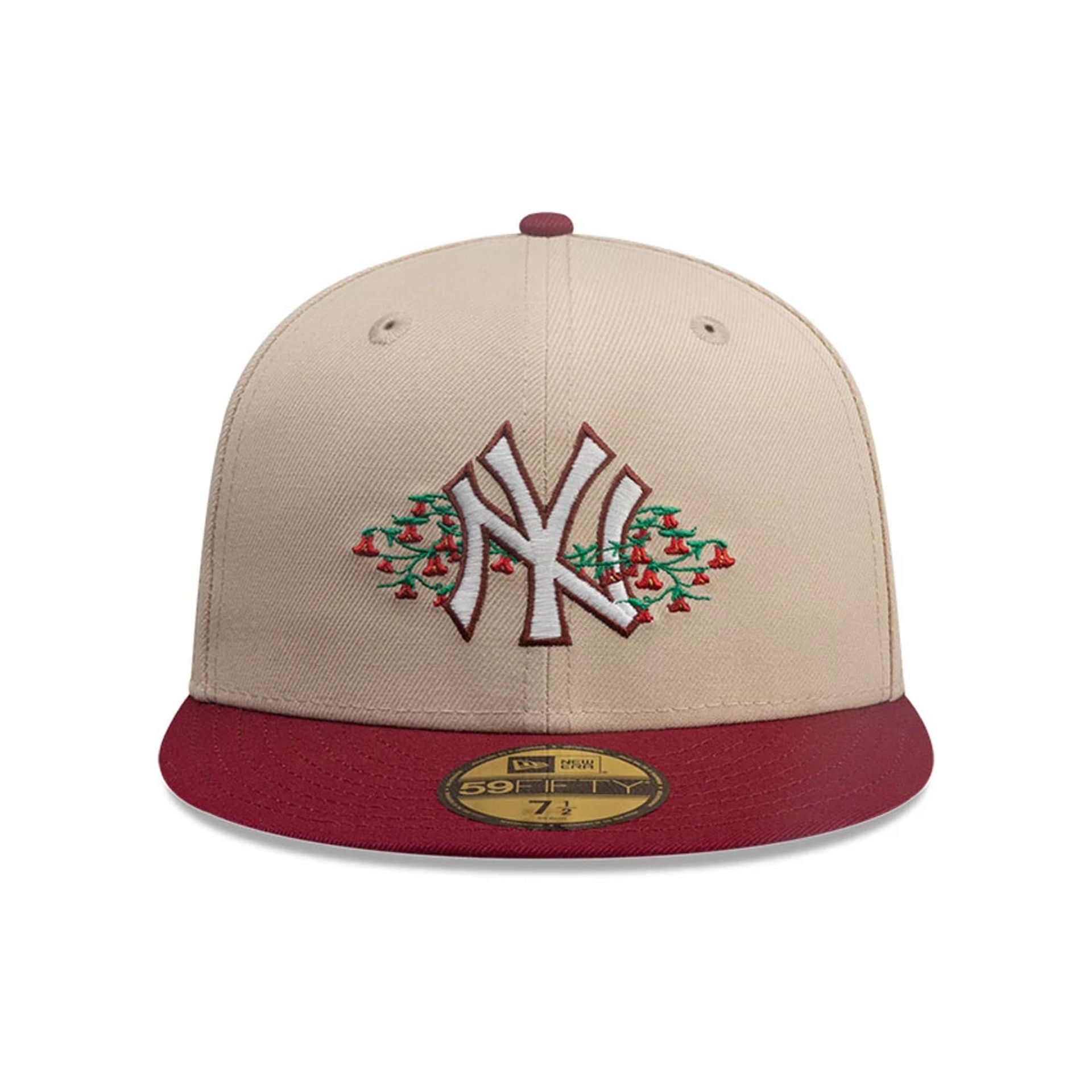 This is a New York Yankees MLB City Element Chile Light Beige 59FIFTY Fitted Cap 3
