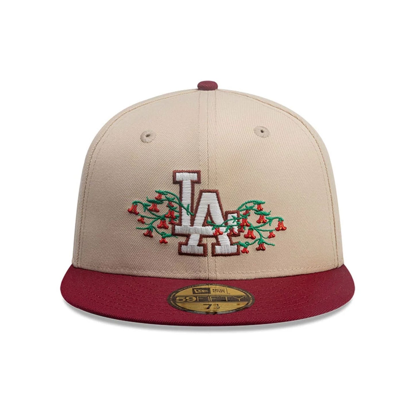 This is a LA Dodgers MLB City Element Chile Light Beige 59FIFTY Fitted Cap 3