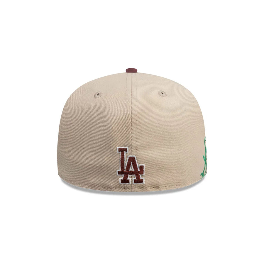 This is a LA Dodgers MLB City Element Chile Light Beige 59FIFTY Fitted Cap 6