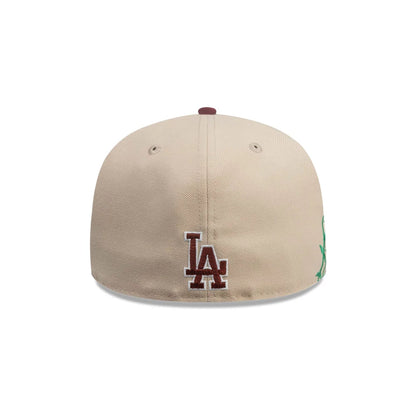 This is a LA Dodgers MLB City Element Chile Light Beige 59FIFTY Fitted Cap 6