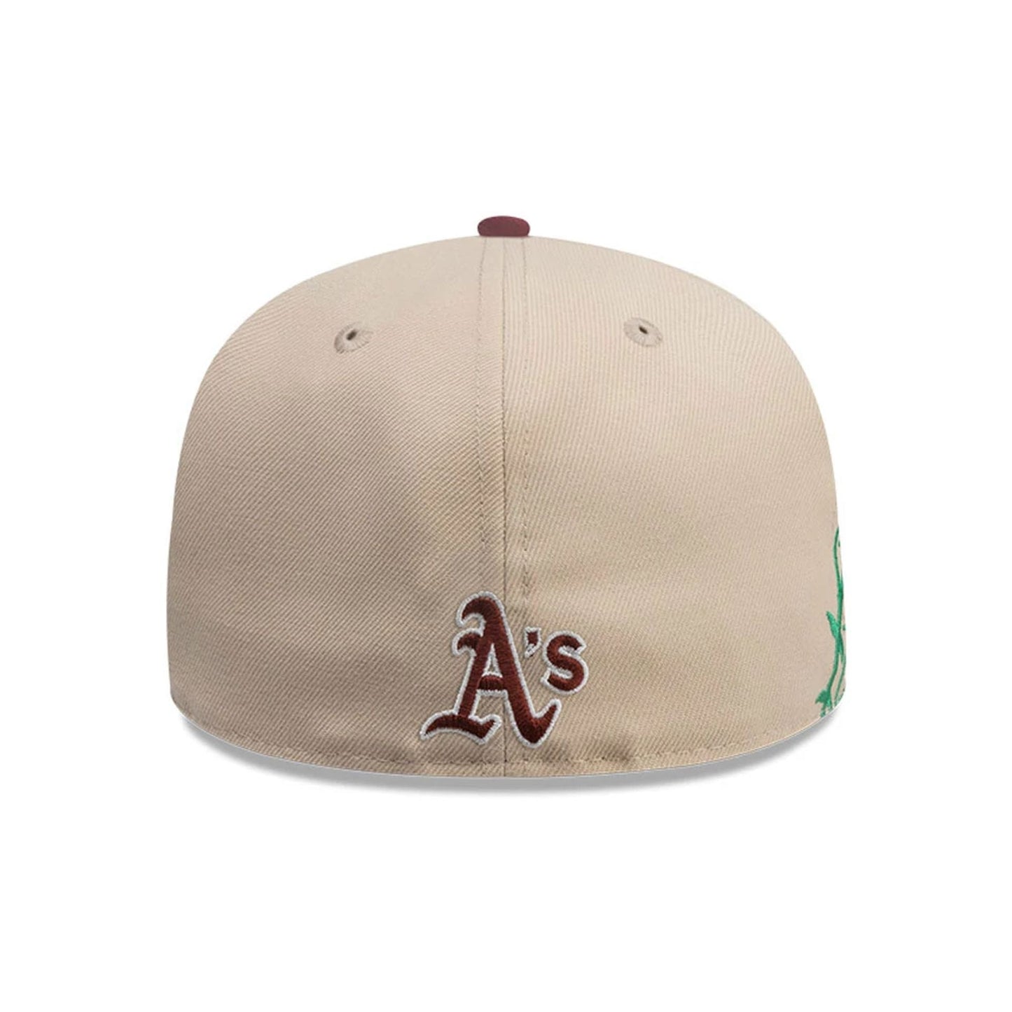 This is a Oakland Athletics MLB City Element Chile Light Beige 59FIFTY Fitted Cap 6