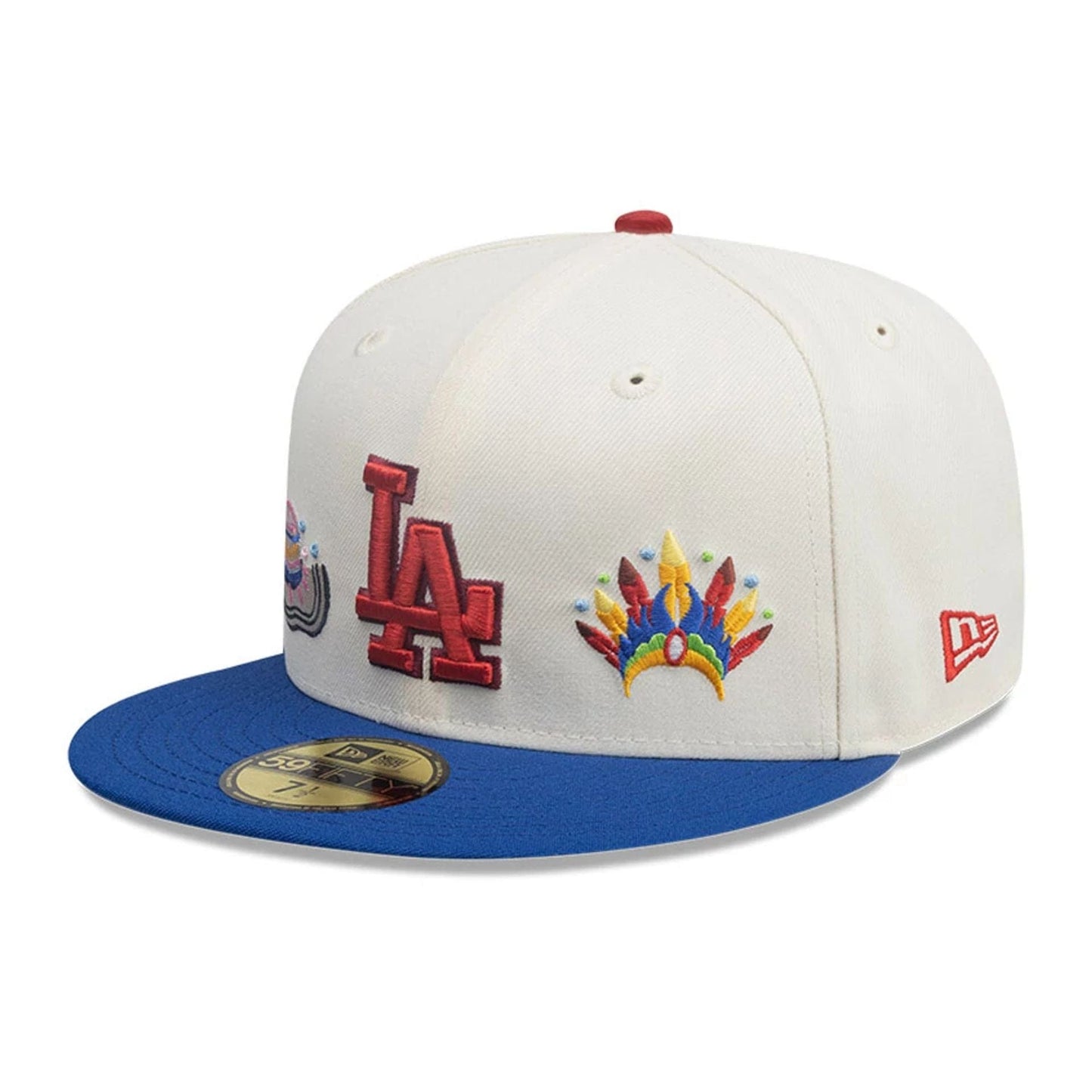 This is a LA Dodgers MLB City Element Colombia Cream 59FIFTY Fitted Cap 1