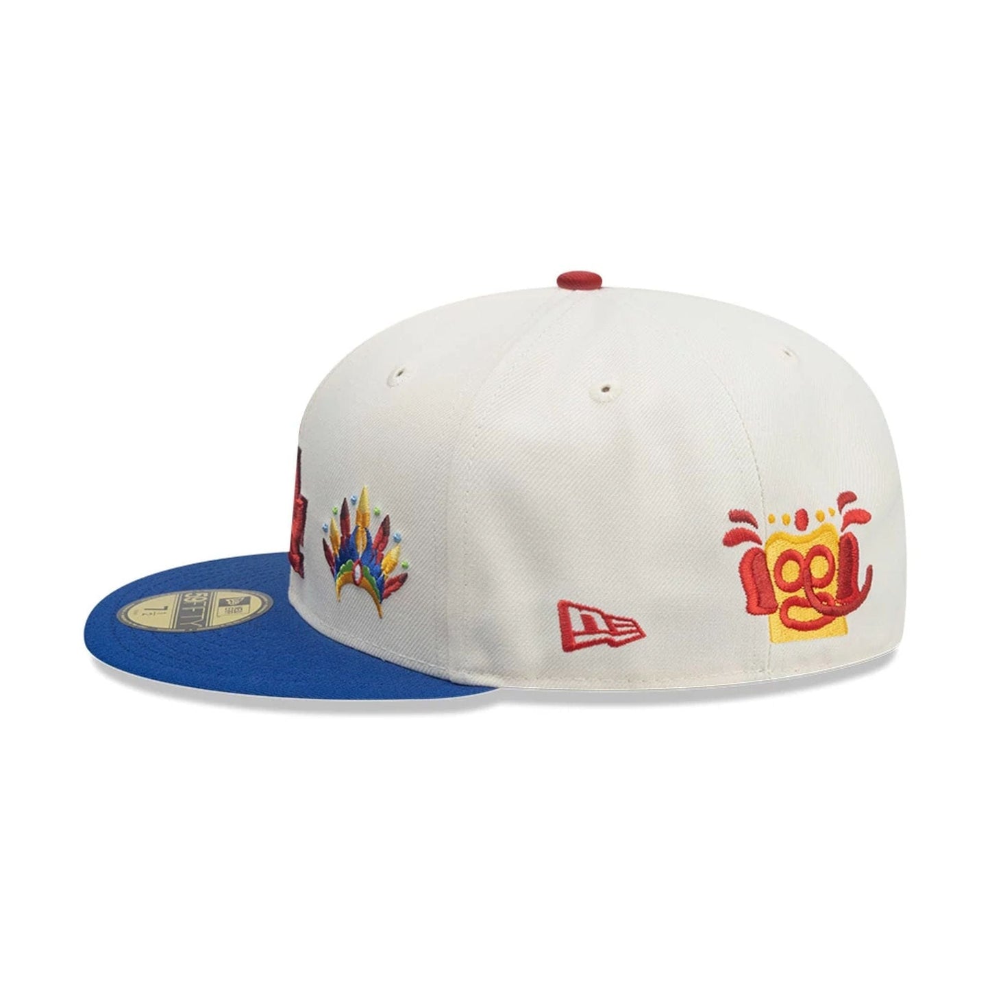This is a LA Dodgers MLB City Element Colombia Cream 59FIFTY Fitted Cap 5