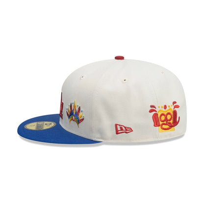This is a LA Dodgers MLB City Element Colombia Cream 59FIFTY Fitted Cap 5