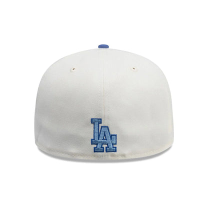 This is a LA Dodgers MLB City Element El Salvador White 59FIFTY Fitted Cap 5