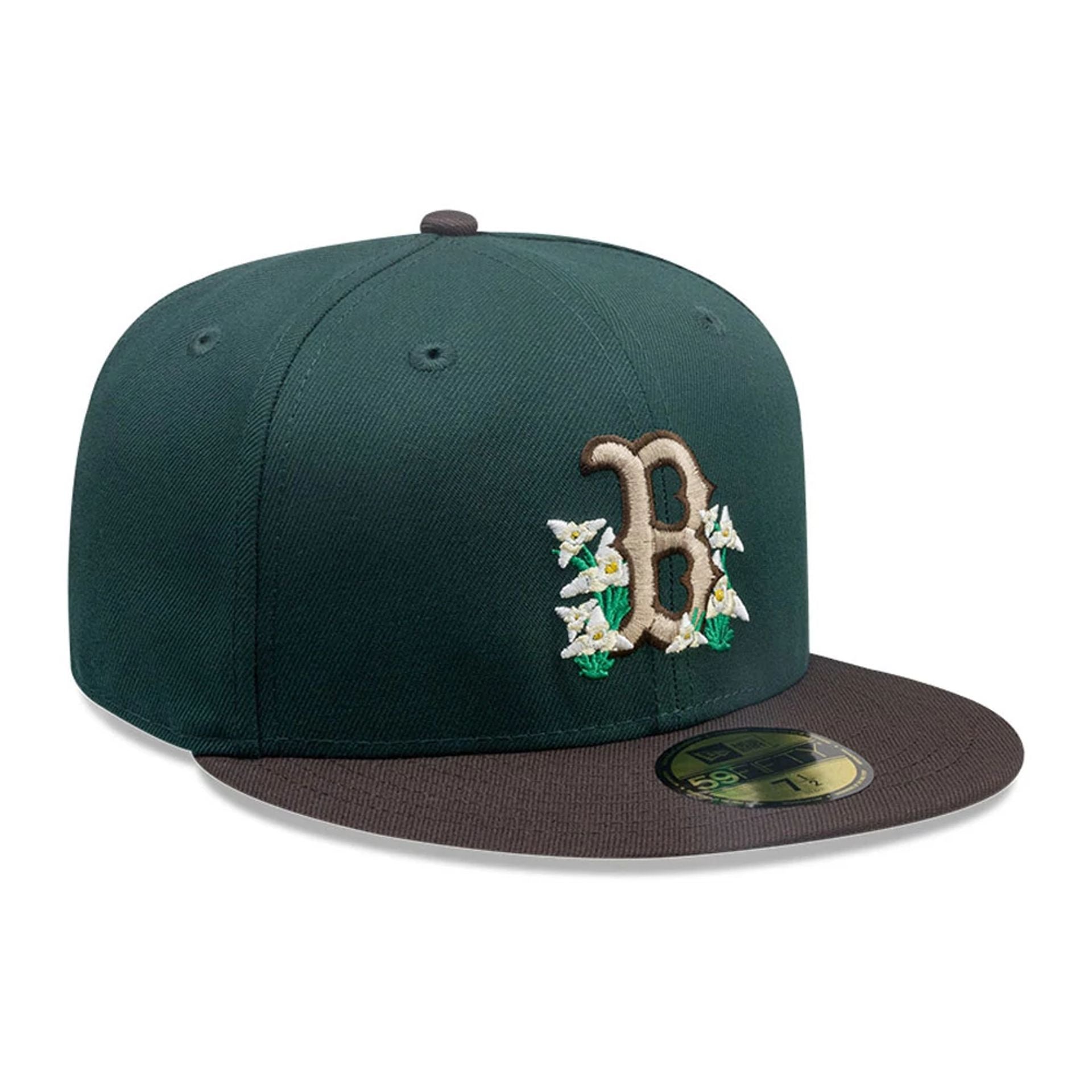 This is a Boston Red Sox MLB City Element Guatemala Dark Green 59FIFTY Fitted Cap 4