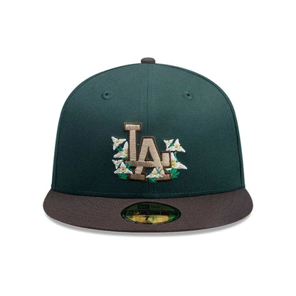 This is a LA Dodgers MLB City Element Guatemala Dark Green 59FIFTY Fitted Cap 4