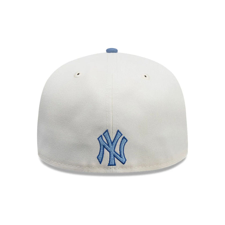 This is a New York Yankees MLB City Element El Salvador White 59FIFTY Fitted Cap 6
