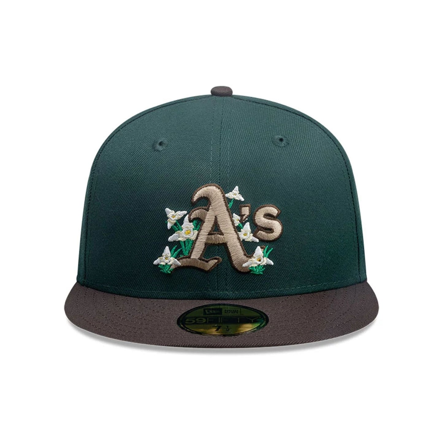This is a Oakland Athletics MLB City Element Guatemala Dark Green 59FIFTY Fitted Cap 3