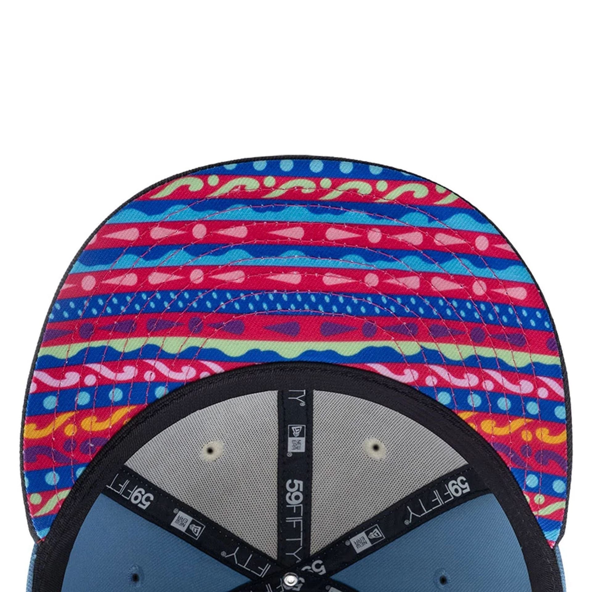 This is a Oakland Athletics MLB City Element Guatemala Pastel Blue 59FIFTY Fitted Cap 2