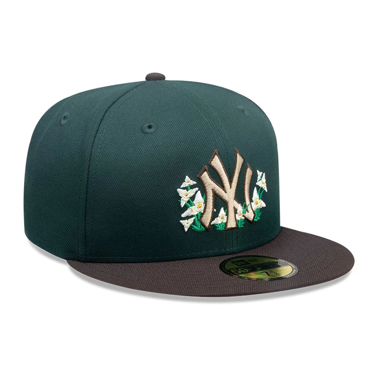This is a New York Yankees MLB City Element Guatemala Dark Green 59FIFTY Fitted Cap 4