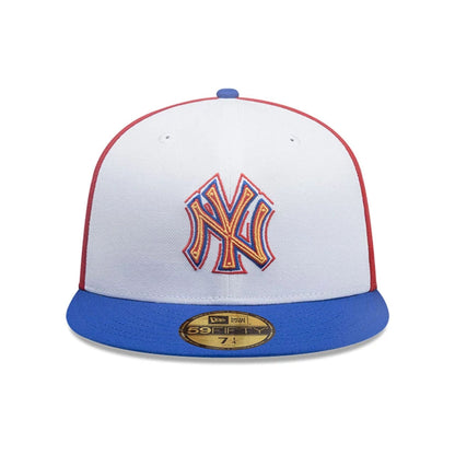 This is a New York Yankees MLB City Element Panama Red 59FIFTY Fitted Cap 3