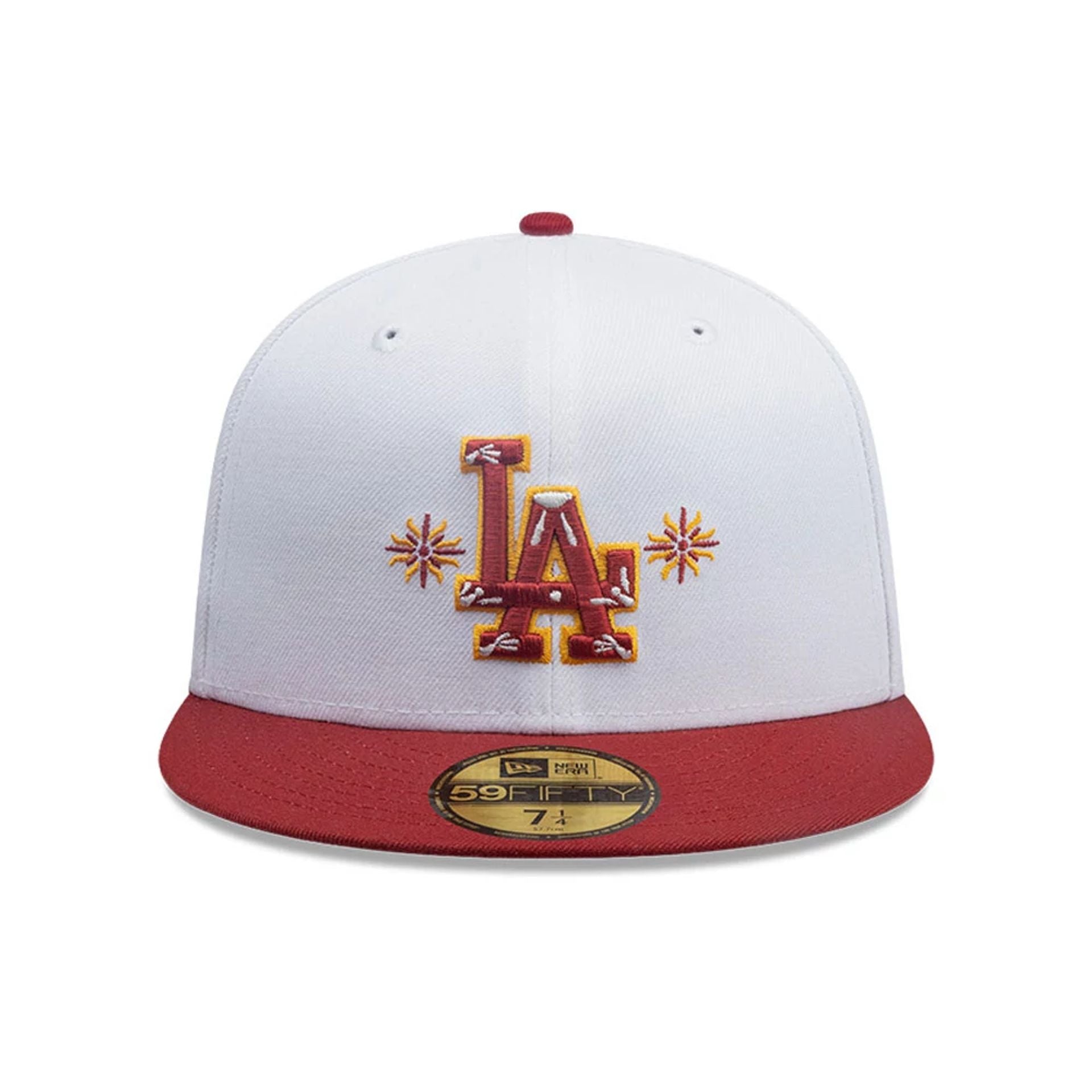 This is a LA Dodgers MLB City Element Peru White 59FIFTY Fitted Cap 3
