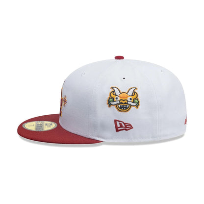This is a LA Dodgers MLB City Element Peru White 59FIFTY Fitted Cap 5