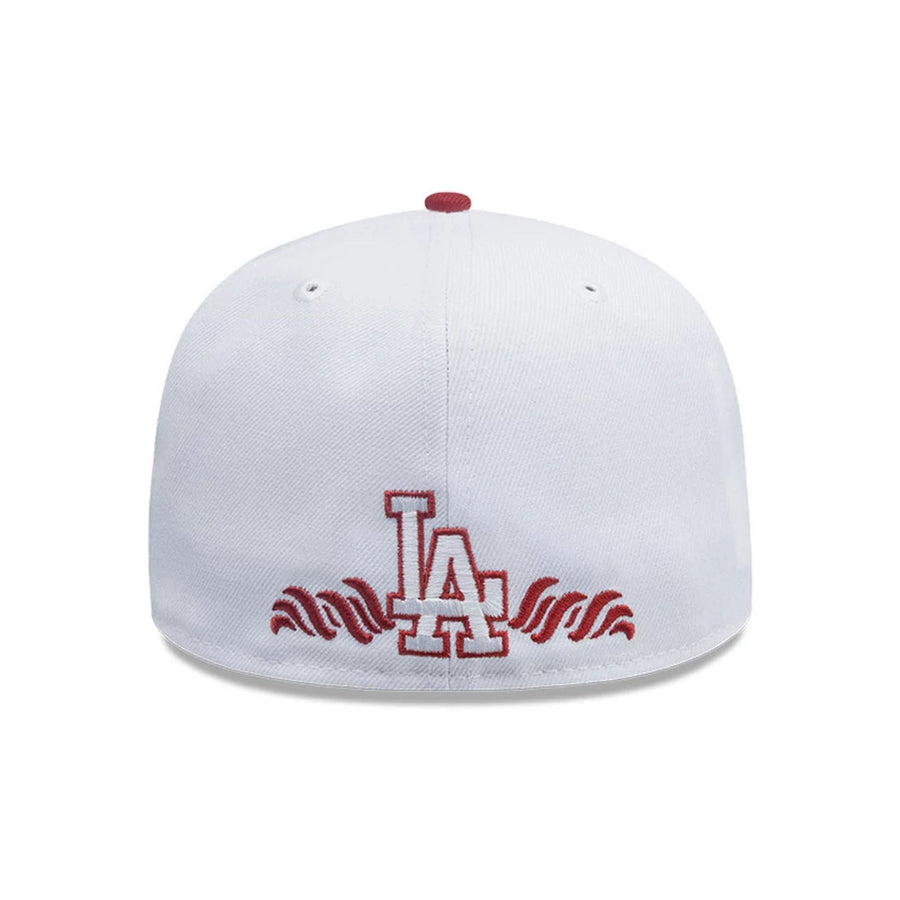 This is a LA Dodgers MLB City Element Peru White 59FIFTY Fitted Cap 7