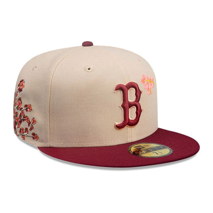 This is a Boston Red Sox MLB City Element Puerto Rico Pastel Orange 59FIFTY Fitted Cap 4