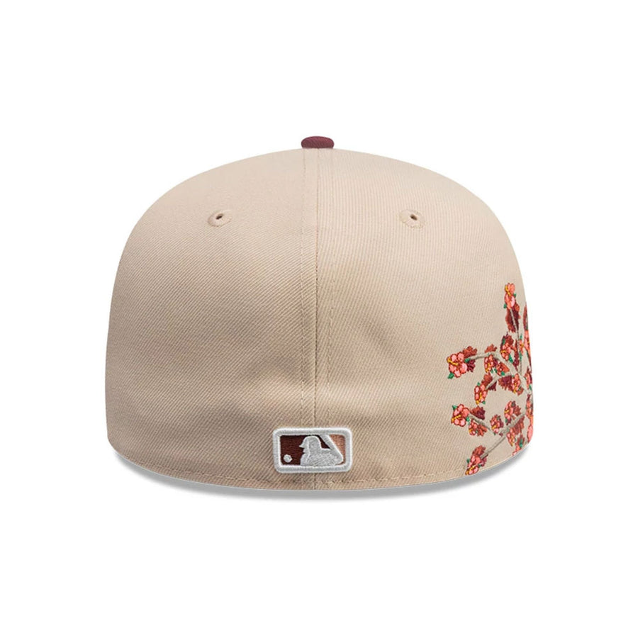 This is a New York Yankees MLB City Element Puerto Rico Pastel Orange 59FIFTY Fitted Cap 6