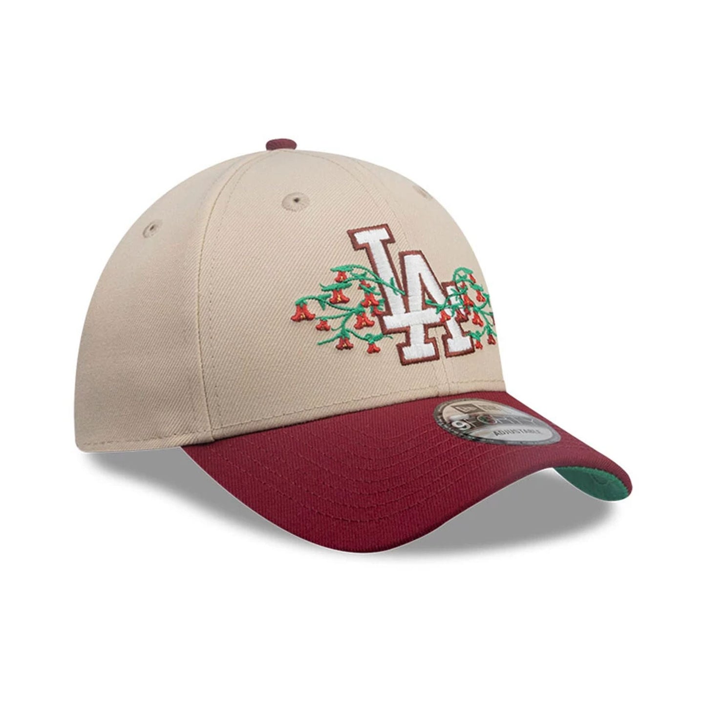 This is a LA Dodgers MLB City Element Chile Light Beige 9FORTY Adjustable Cap 4