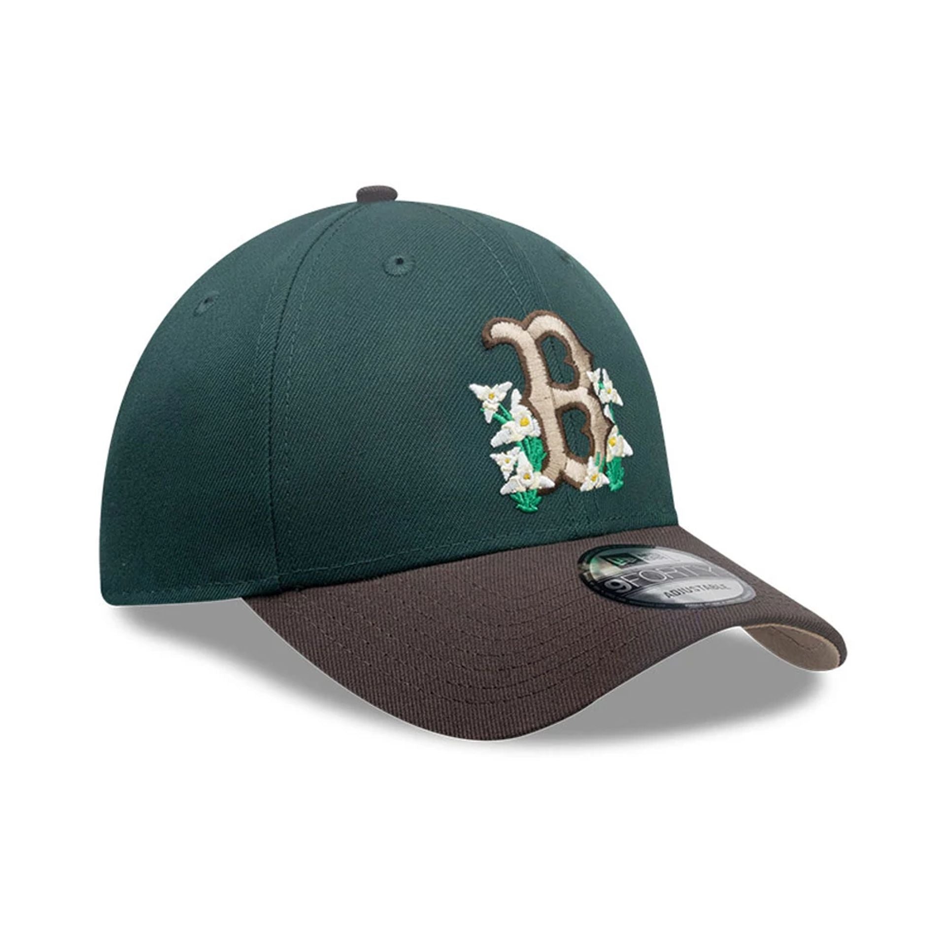 This is a Boston Red Sox MLB City Element Guatemala Dark Green 9FORTY Adjustable Cap 4