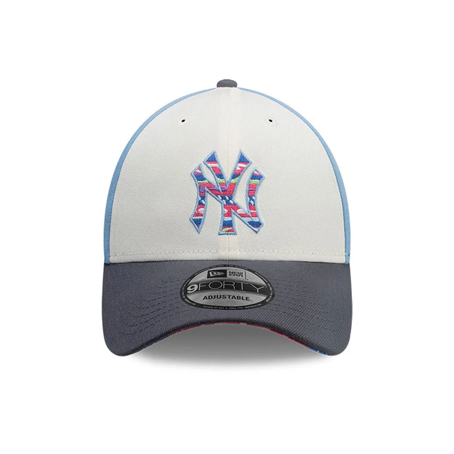 This is a New York Yankees MLB City Element Guatemala Pastel Blue 9FORTY Adjustable Cap 3