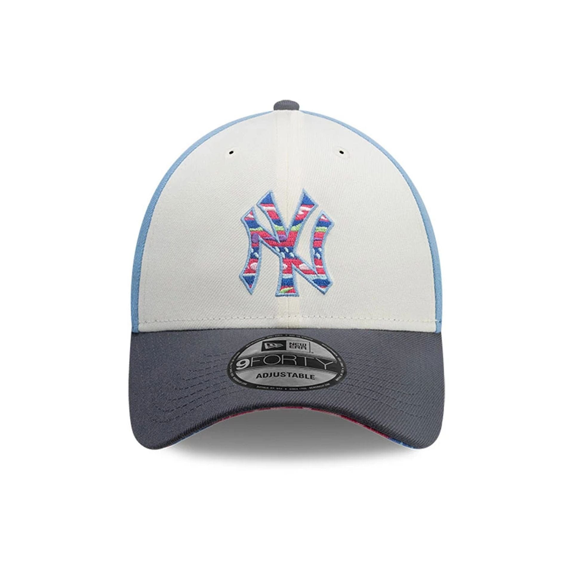 This is a New York Yankees MLB City Element Guatemala Pastel Blue 9FORTY Adjustable Cap 3