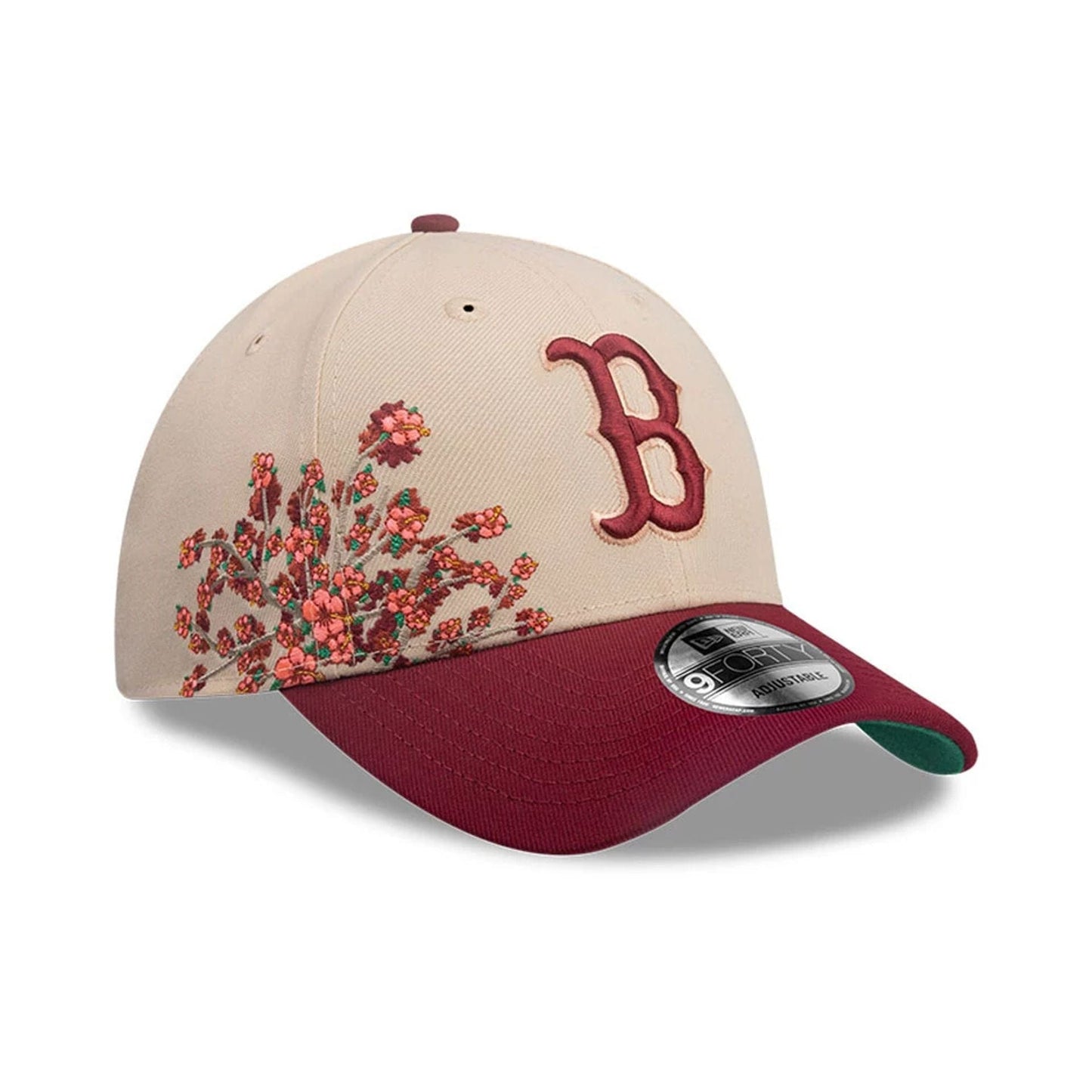 This is a Boston Red Sox MLB City Element Puerto Rico Pastel Orange 9FORTY Adjustable Cap 1