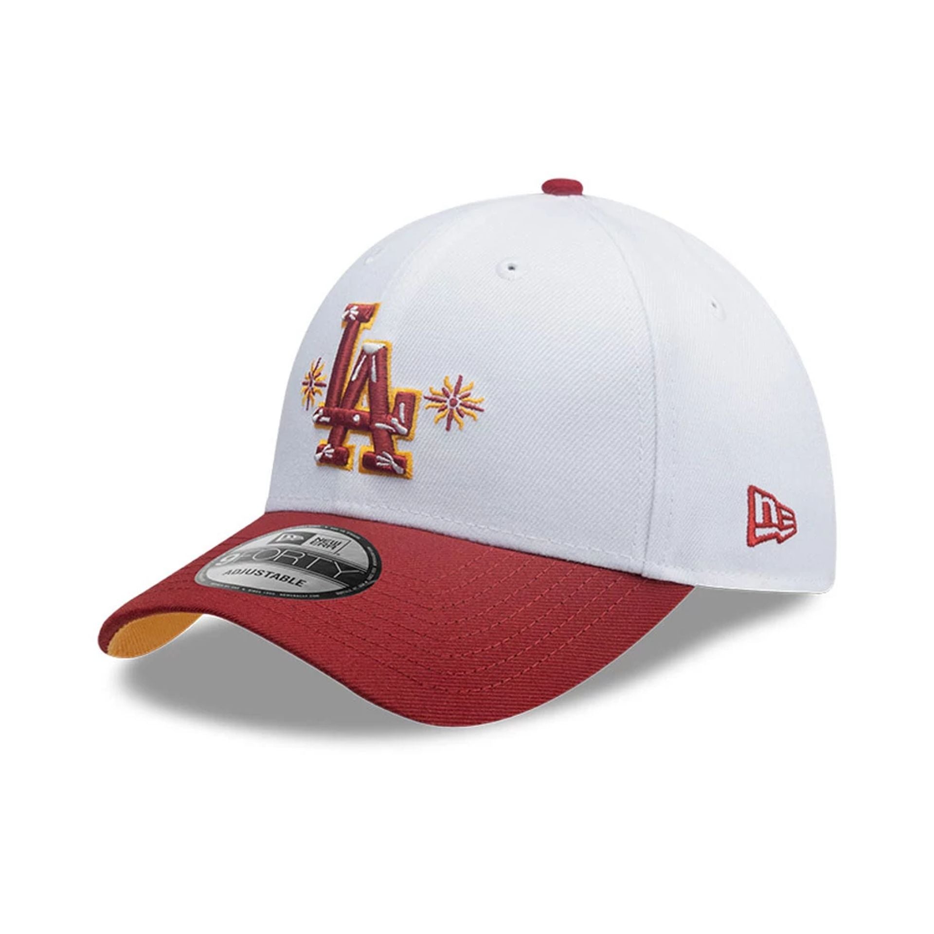 This is a LA Dodgers MLB City Element Peru White 9FORTY Adjustable Cap 4