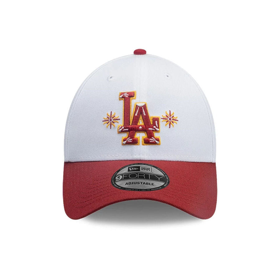 This is a LA Dodgers MLB City Element Peru White 9FORTY Adjustable Cap 3