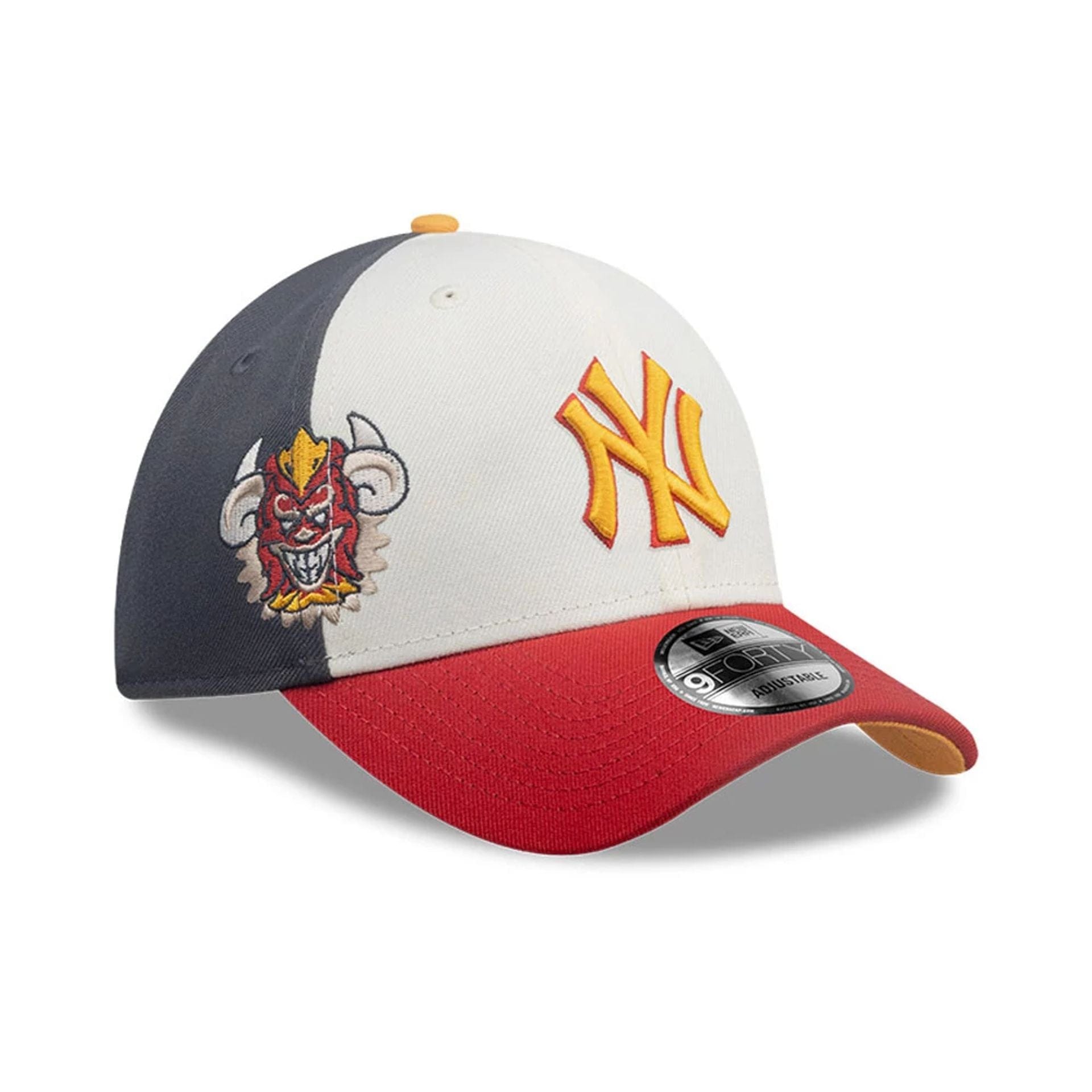 This is a New York Yankees MLB City Element Dominican Republic Navy 9FORTY Adjustable Cap 1