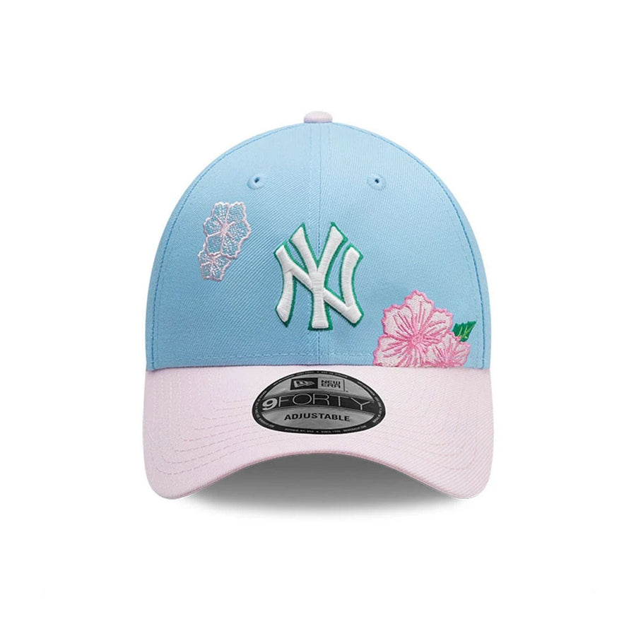 This is a New York Yankees MLB City Element Dominican Republic Pastel Blue 9FORTY Adjustable Cap 3