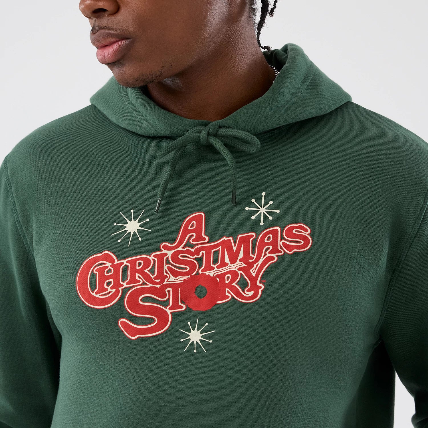 A Christmas Story Major Award Dark Green Pullover Hoodie 3