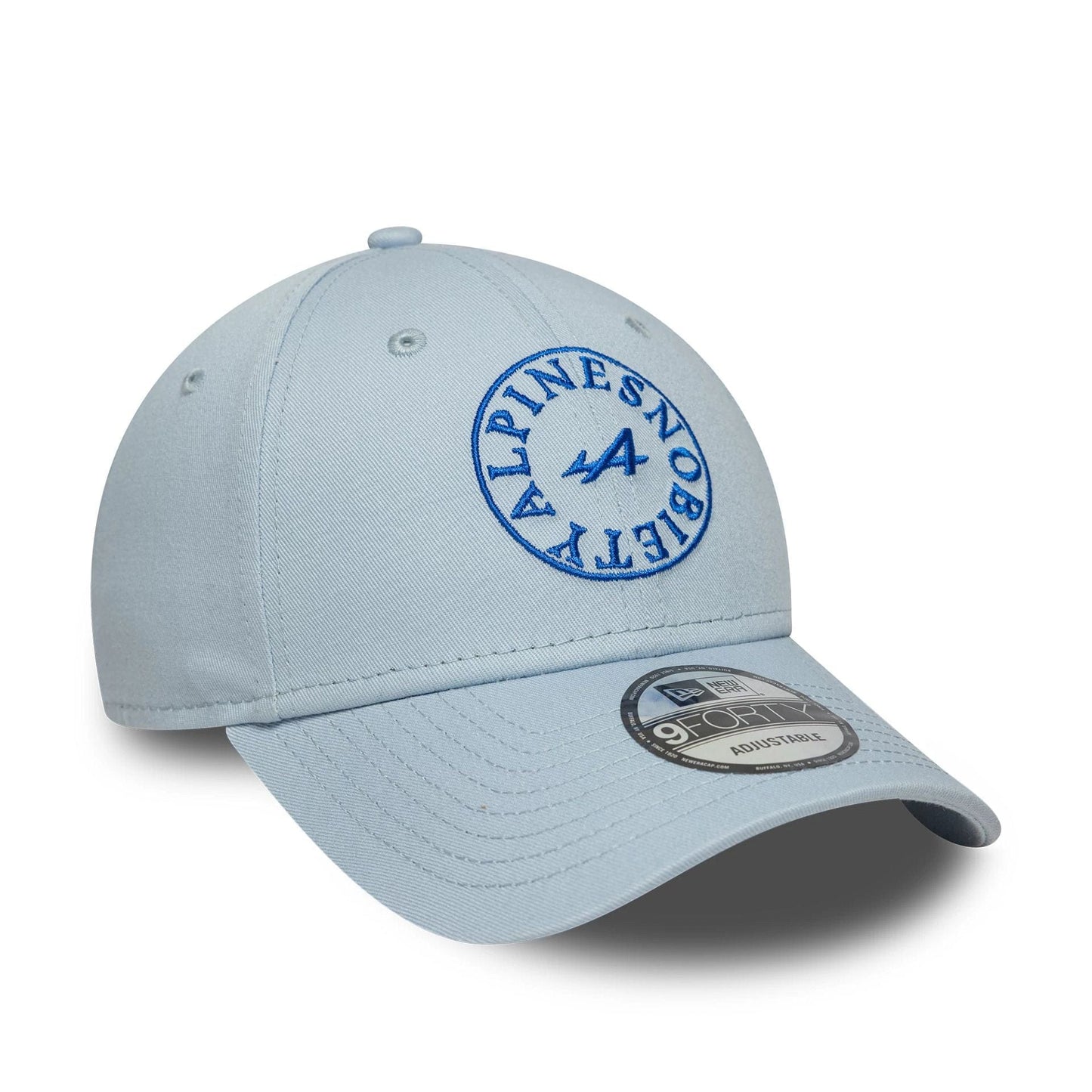 This is a Alpine Racing Snobiety Pastel Blue 9FORTY Adjustable Cap 3