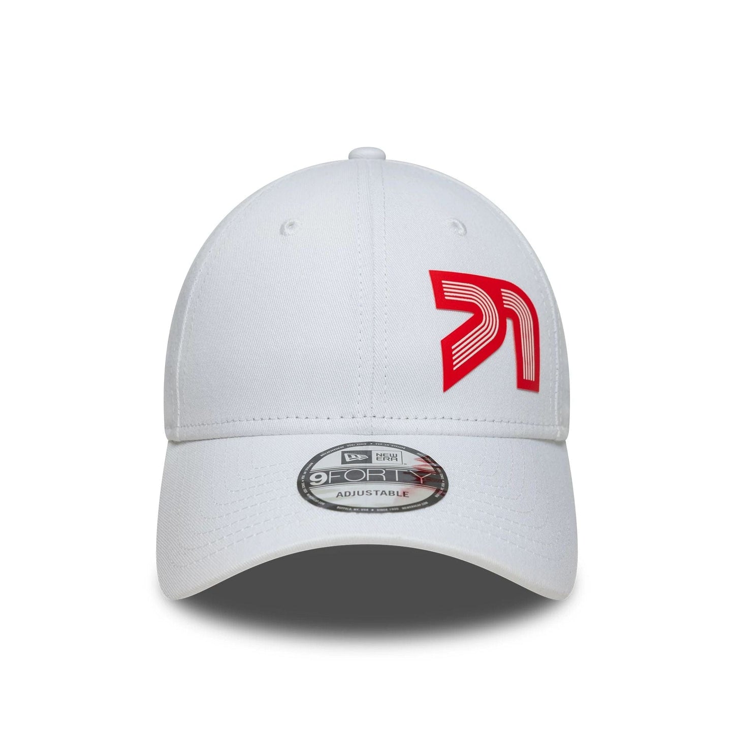 This is a Alpine Racing 71 White 9FORTY Adjustable Cap 2