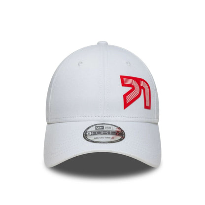 This is a Alpine Racing 71 White 9FORTY Adjustable Cap 2