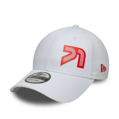 This is a Alpine Racing 71 White 9FORTY Adjustable Cap 1
