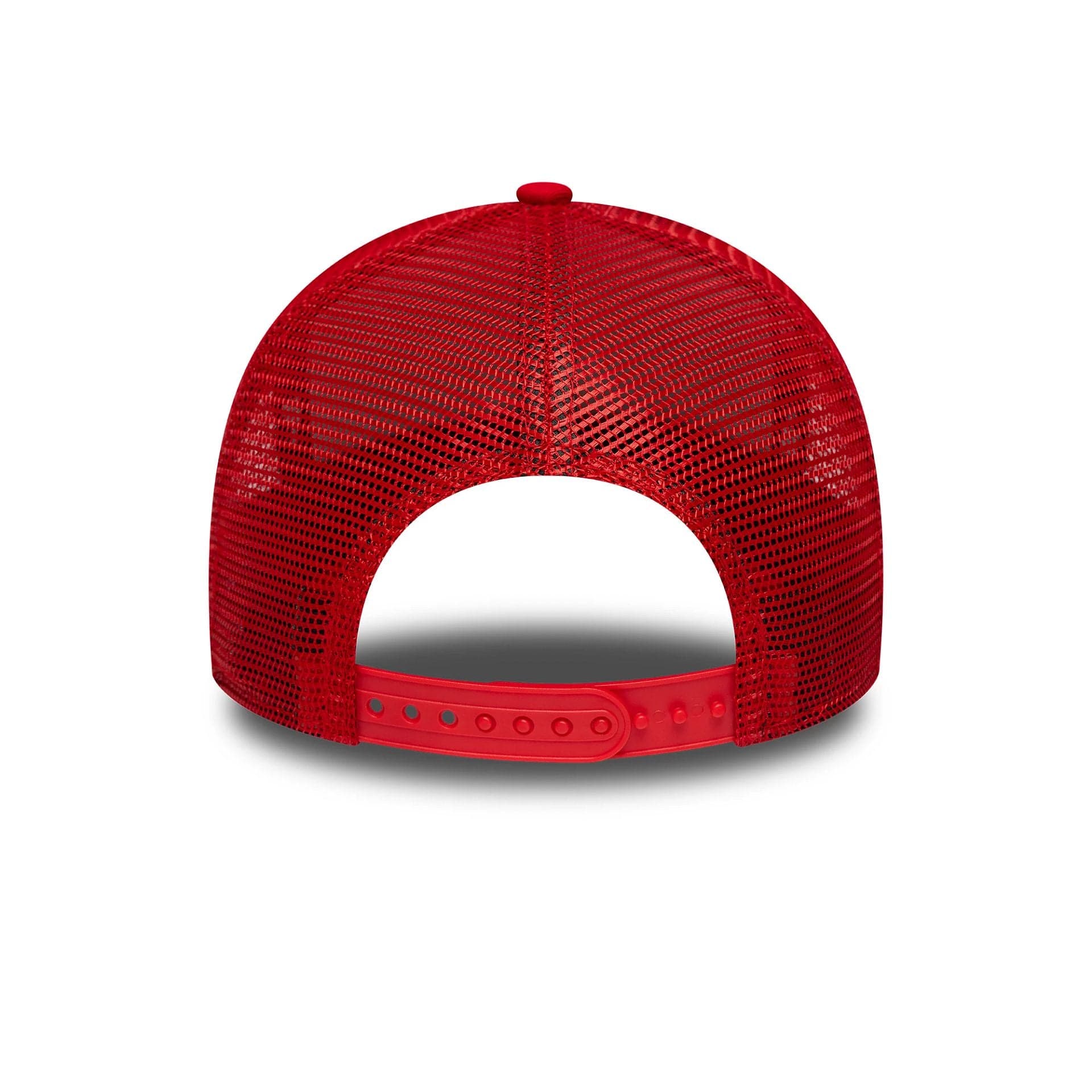 This is a Alpine Racing Flawless Team Red 9FORTY A-Frame Trucker Adjustable Cap 6
