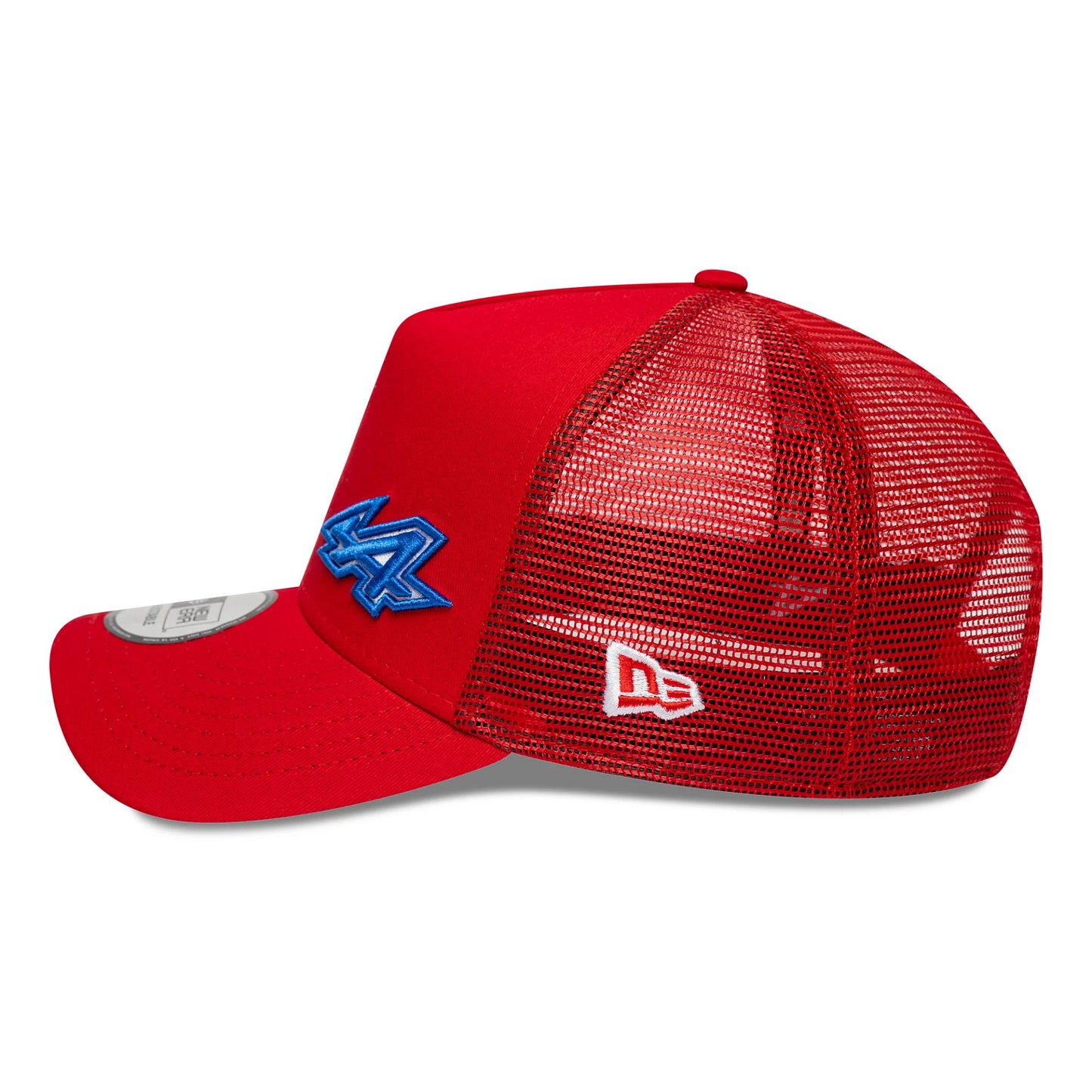 This is a Alpine Racing Flawless Team Red 9FORTY A-Frame Trucker Adjustable Cap 4